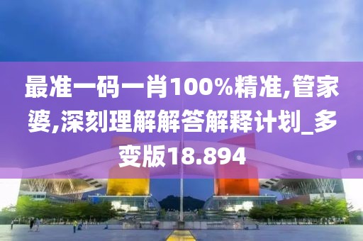 最准一码一肖100%精准,管家婆,深刻理解解答解释计划_多变版18.894