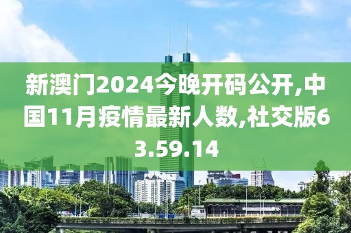 新澳门2024今晚开码公开,中国11月疫情最新人数,社交版63.59.14