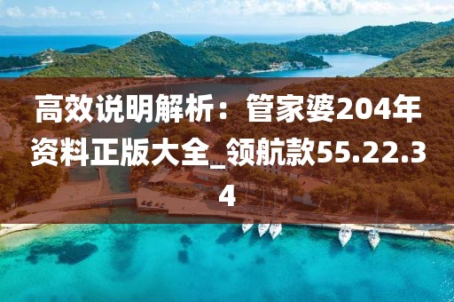 高效说明解析：管家婆204年资料正版大全_领航款55.22.34