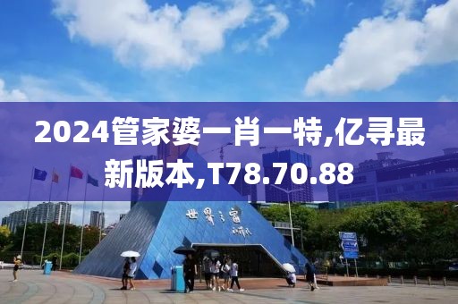 2024管家婆一肖一特,亿寻最新版本,T78.70.88