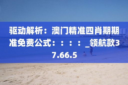 驱动解析：澳门精准四肖期期准免费公式：：：：_领航款37.66.5