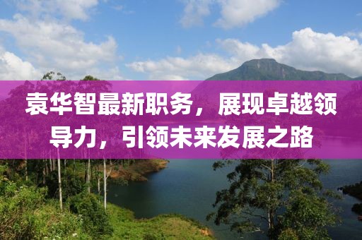 袁华智最新职务，展现卓越领导力，引领未来发展之路