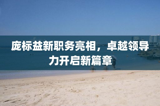 庞标益新职务亮相，卓越领导力开启新篇章