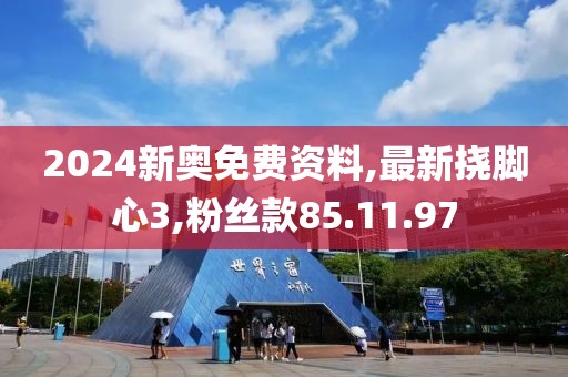 2024新奥免费资料,最新挠脚心3,粉丝款85.11.97