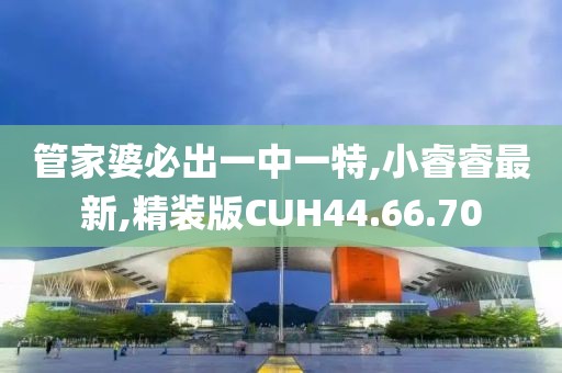 管家婆必出一中一特,小睿睿最新,精装版CUH44.66.70