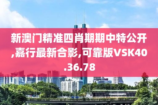 新澳门精准四肖期期中特公开,嘉行最新合影,可靠版VSK40.36.78