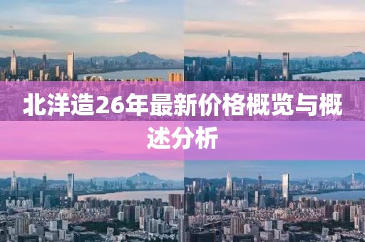 北洋造26年最新价格概览与概述分析
