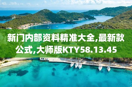 新门内部资料精准大全,最新款公式,大师版KTY58.13.45