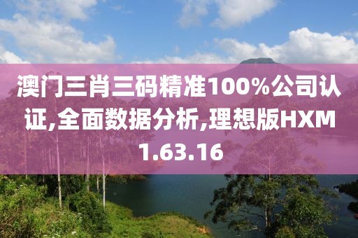 澳门三肖三码精准100%公司认证,全面数据分析,理想版HXM1.63.16