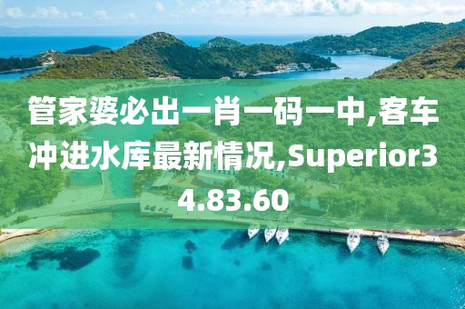 管家婆必出一肖一码一中,客车冲进水库最新情况,Superior34.83.60