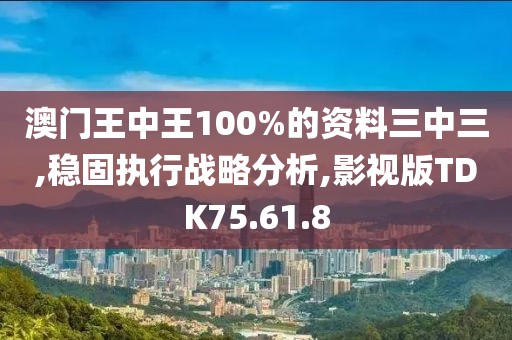 澳门王中王100%的资料三中三,稳固执行战略分析,影视版TDK75.61.8
