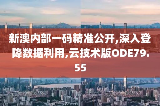 新澳内部一码精准公开,深入登降数据利用,云技术版ODE79.55
