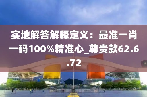 实地解答解释定义：最准一肖一码100%精准心_尊贵款62.6.72