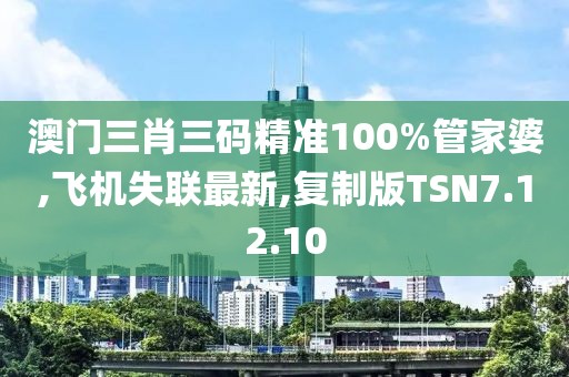 澳门三肖三码精准100%管家婆,飞机失联最新,复制版TSN7.12.10