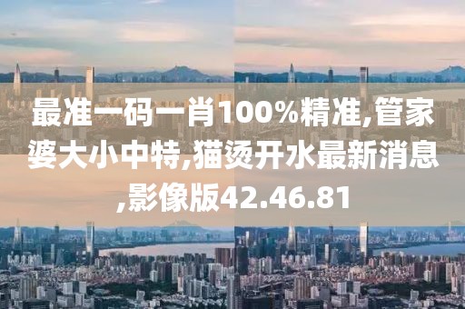 最准一码一肖100%精准,管家婆大小中特,猫烫开水最新消息,影像版42.46.81