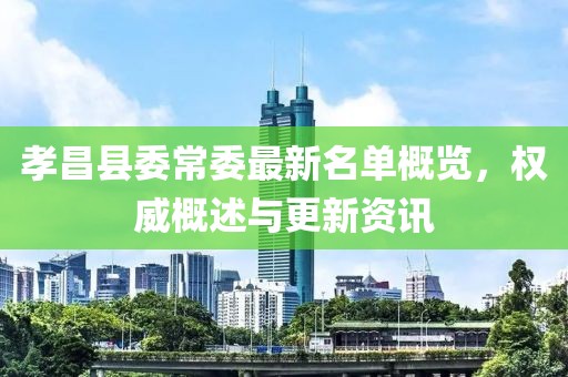 孝昌县委常委最新名单概览，权威概述与更新资讯