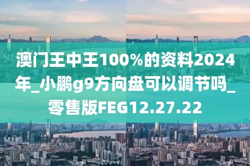 澳门王中王100%的资料2024年_小鹏g9方向盘可以调节吗_零售版FEG12.27.22