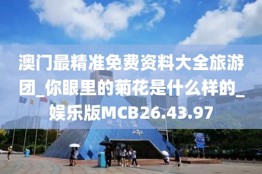 澳门最精准免费资料大全旅游团_你眼里的菊花是什么样的_娱乐版MCB26.43.97