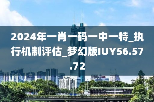 2024年一肖一码一中一特_执行机制评估_梦幻版IUY56.57.72