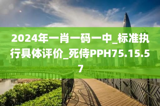 2024年一肖一码一中_标准执行具体评价_死侍PPH75.15.57