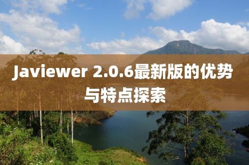 Javiewer 2.0.6最新版的优势与特点探索