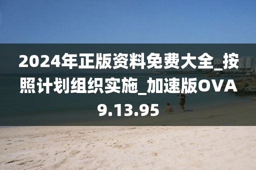 2024年正版资料免费大全_按照计划组织实施_加速版OVA9.13.95