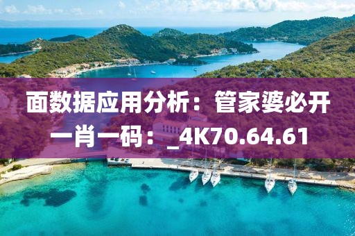 面数据应用分析：管家婆必开一肖一码：_4K70.64.61