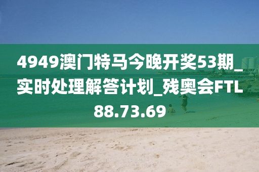 4949澳门特马今晚开奖53期_实时处理解答计划_残奥会FTL88.73.69