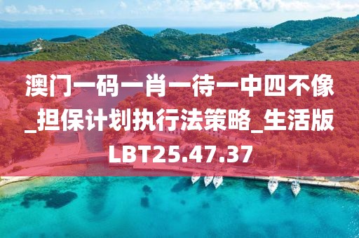 澳门一码一肖一待一中四不像_担保计划执行法策略_生活版LBT25.47.37