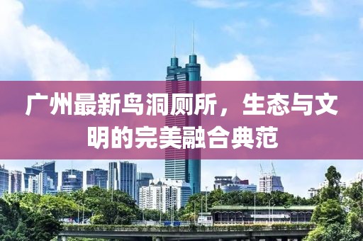 广州最新鸟洞厕所，生态与文明的完美融合典范