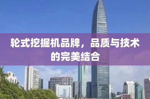轮式挖掘机品牌，品质与技术的完美结合