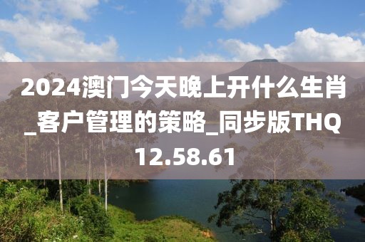 2024澳门今天晚上开什么生肖_客户管理的策略_同步版THQ12.58.61