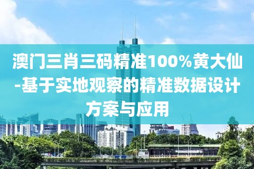 澳门三肖三码精准100%黄大仙-基于实地观察的精准数据设计方案与应用