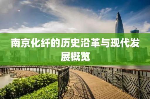 南京化纤的历史沿革与现代发展概览