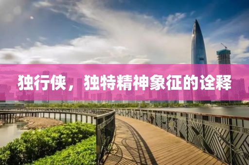 独行侠，独特精神象征的诠释