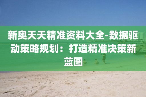 新奥天天精准资料大全-数据驱动策略规划：打造精准决策新蓝图