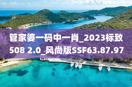 管家婆一码中一肖_2023标致508 2.0_风尚版SSF63.87.97