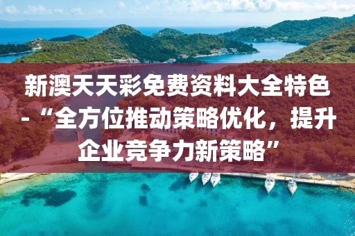 新澳天天彩免费资料大全特色-“全方位推动策略优化，提升企业竞争力新策略”