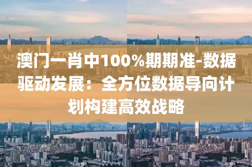 澳门一肖中100%期期准-数据驱动发展：全方位数据导向计划构建高效战略