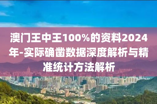 澳门王中王100%的资料2024年-实际确凿数据深度解析与精准统计方法解析