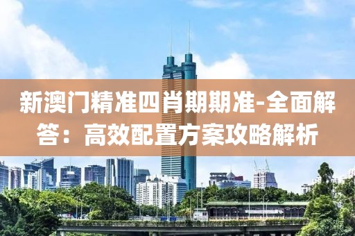 新澳门精准四肖期期准-全面解答：高效配置方案攻略解析