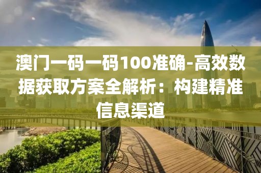 澳门一码一码100准确-高效数据获取方案全解析：构建精准信息渠道