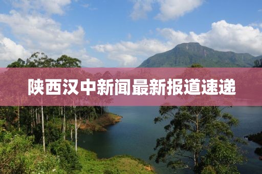 陕西汉中新闻最新报道速递