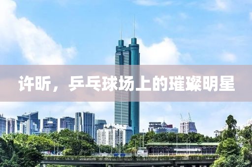 许昕，乒乓球场上的璀璨明星