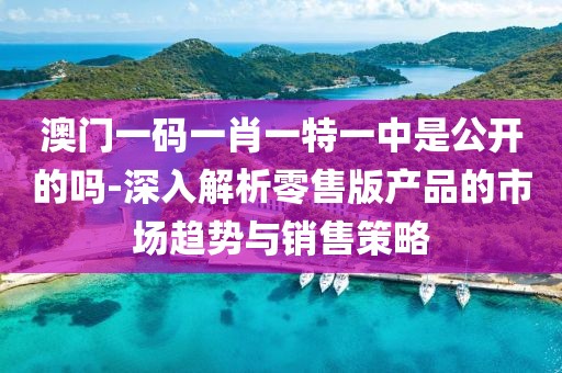 澳门一码一肖一特一中是公开的吗-深入解析零售版产品的市场趋势与销售策略