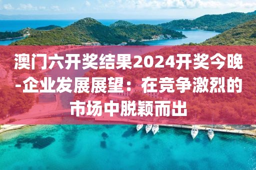 澳门六开奖结果2024开奖今晚-企业发展展望：在竞争激烈的市场中脱颖而出