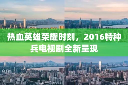 热血英雄荣耀时刻，2016特种兵电视剧全新呈现