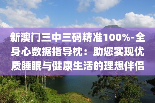 新澳门三中三码精准100%-全身心数据指导枕：助您实现优质睡眠与健康生活的理想伴侣