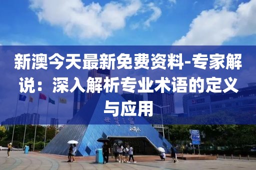 新澳今天最新免费资料-专家解说：深入解析专业术语的定义与应用