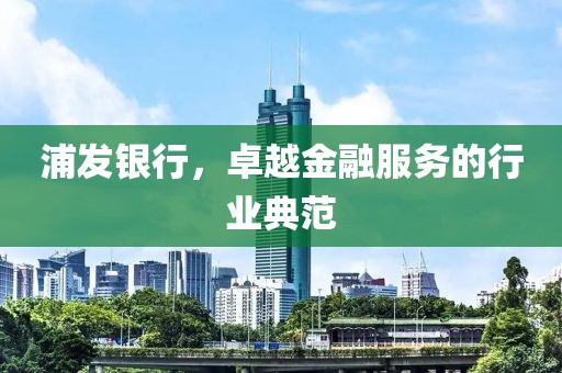 浦发银行，卓越金融服务的行业典范